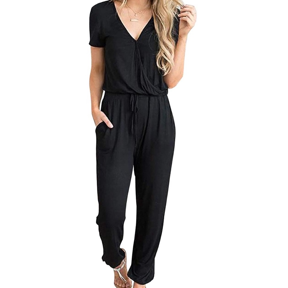 Black Jogger Jumpsuit